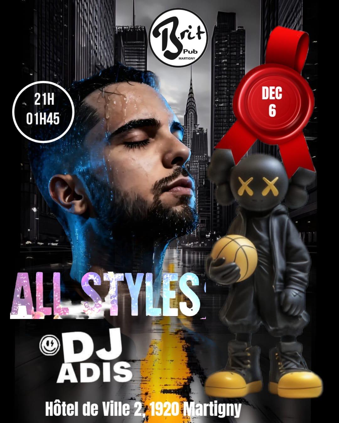 Affiche dj ADIS